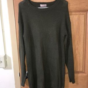 (M) forever 21 olive green wool dress